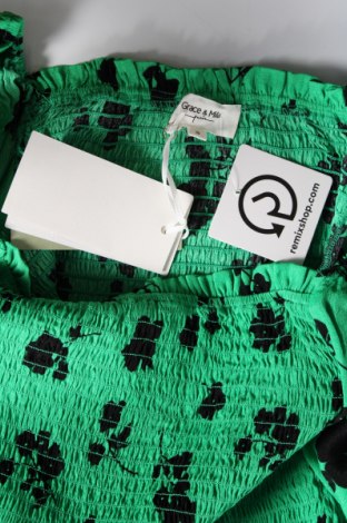 Дамска блуза Grace & Mila, Размер S, Цвят Зелен, Цена 34,65 лв.