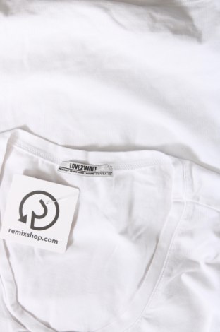 Damen Shirt LOVE2WAIT, Größe XS, Farbe Weiß, Preis 9,91 €