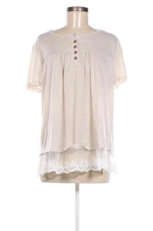 Γυναικεία μπλούζα New Light, Μέγεθος XXL, Χρώμα  Μπέζ, Τιμή 6,46 €