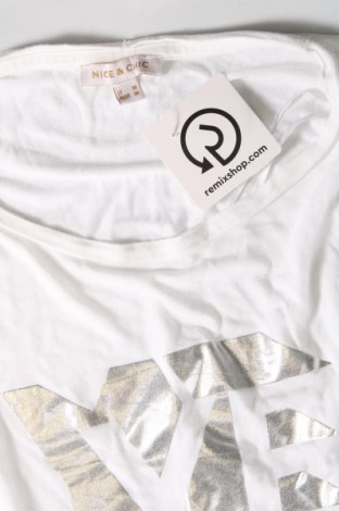 Damen Shirt Nice & Chic, Größe M, Farbe Weiß, Preis 18,47 €