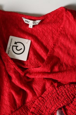 Дамска блуза ONLY, Размер L, Цвят Червен, Цена 7,00 лв.