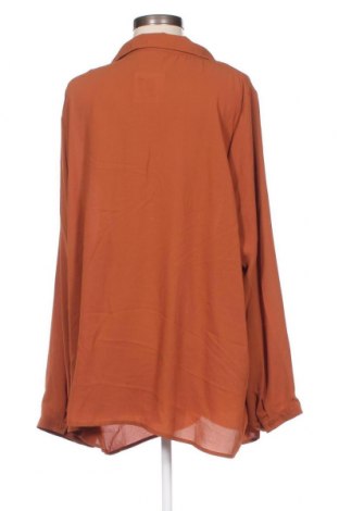 Дамска блуза ONLY Carmakoma, Размер 3XL, Цвят Кафяв, Цена 19,00 лв.