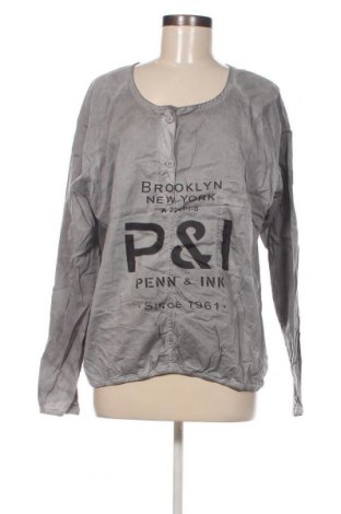 Damen Shirt PENN&INK, Größe L, Farbe Grau, Preis € 33,99