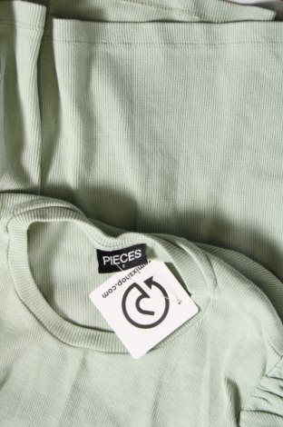 Дамска блуза Pieces, Размер S, Цвят Зелен, Цена 11,40 лв.