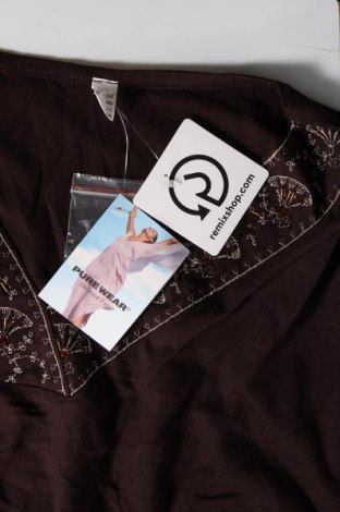 Дамска блуза Pure Wear, Размер XXL, Цвят Кафяв, Цена 32,00 лв.