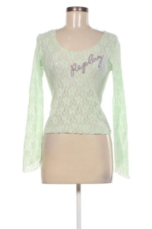 Γυναικεία μπλούζα Replay, Μέγεθος S, Χρώμα Πράσινο, Τιμή 38,36 €