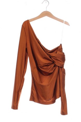 Дамска блуза SHEIN, Размер XS, Цвят Кафяв, Цена 11,73 лв.