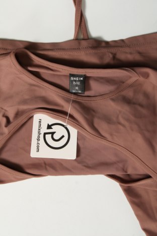 Γυναικεία μπλούζα SHEIN, Μέγεθος XS, Χρώμα  Μπέζ, Τιμή 4,70 €