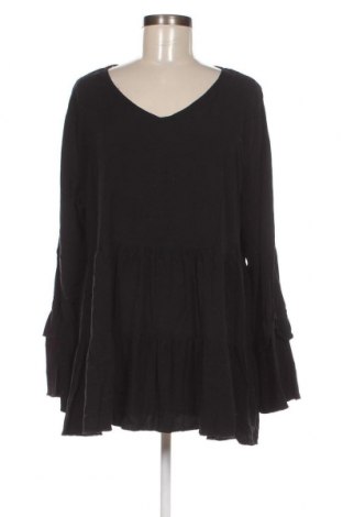 Дамска блуза SHEIN, Размер 3XL, Цвят Черен, Цена 11,29 лв.