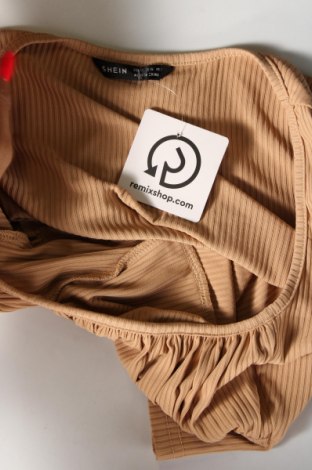 Γυναικεία μπλούζα SHEIN, Μέγεθος XS, Χρώμα  Μπέζ, Τιμή 4,11 €