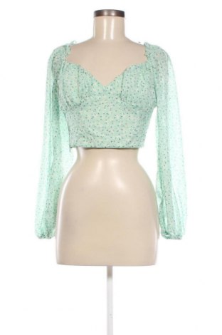 Дамска блуза SHEIN, Размер S, Цвят Зелен, Цена 7,60 лв.