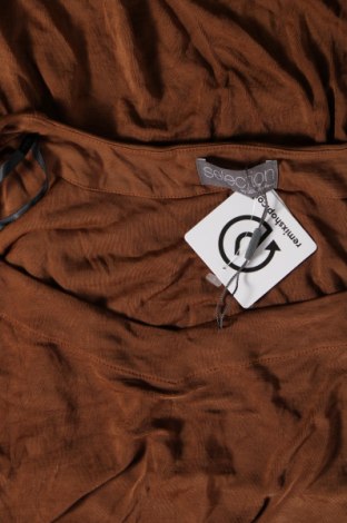 Дамска блуза Selection By Ulla Popken, Размер 3XL, Цвят Кафяв, Цена 30,60 лв.