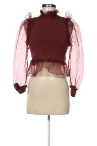 Дамска блуза Zara, Размер S, Цвят Червен, Цена 8,10 лв.