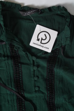 Γυναικεία μπλούζα Zara, Μέγεθος XS, Χρώμα Πράσινο, Τιμή 7,45 €