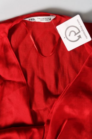 Дамска блуза Zara, Размер M, Цвят Червен, Цена 33,66 лв.