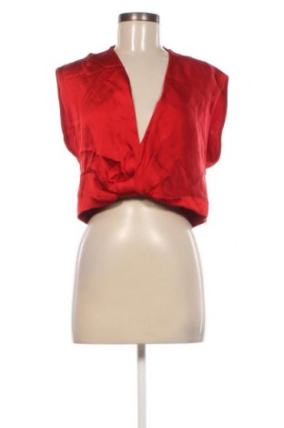 Дамска блуза Zara, Размер M, Цвят Червен, Цена 33,66 лв.