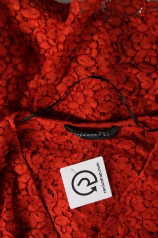 Дамска блуза Zara, Размер L, Цвят Оранжев, Цена 8,10 лв.