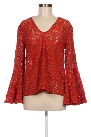 Дамска блуза Zara, Размер L, Цвят Оранжев, Цена 9,45 лв.