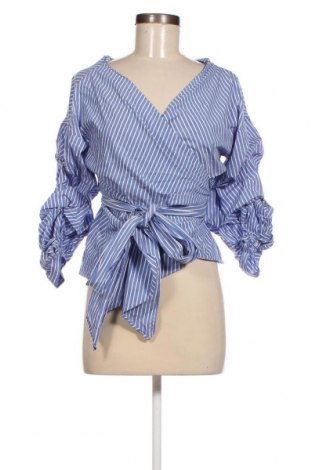 Дамска блуза Zara, Размер S, Цвят Син, Цена 16,42 лв.