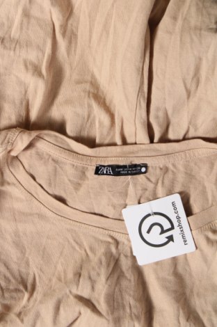 Bluză de femei Zara, Mărime M, Culoare Bej, Preț 65,79 Lei