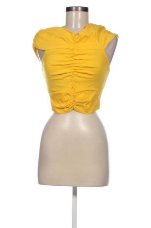 Дамска блуза Zara, Размер M, Цвят Жълт, Цена 5,00 лв.