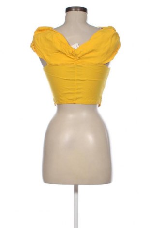 Дамска блуза Zara, Размер M, Цвят Жълт, Цена 6,00 лв.