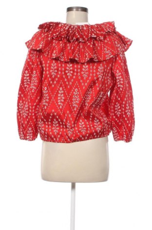 Дамска блуза Zara, Размер XL, Цвят Червен, Цена 16,18 лв.