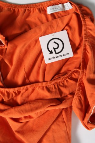 Дамска блуза Zara, Размер M, Цвят Оранжев, Цена 12,00 лв.