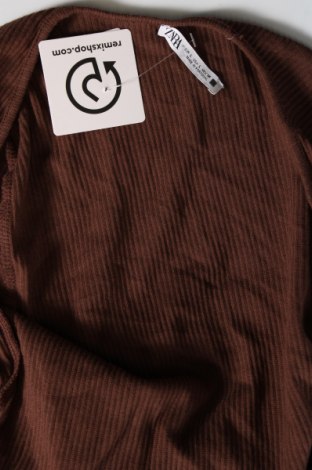 Γυναικεία μπλούζα Zara, Μέγεθος L, Χρώμα Καφέ, Τιμή 6,68 €