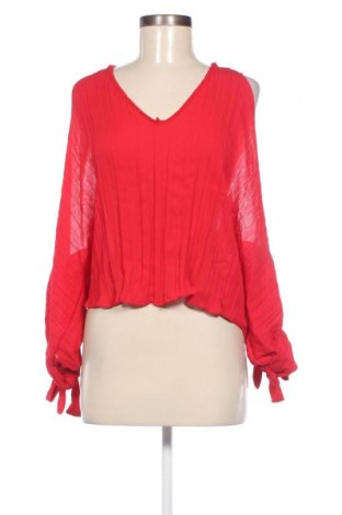 Дамска блуза Zara Trafaluc, Размер XS, Цвят Червен, Цена 9,45 лв.