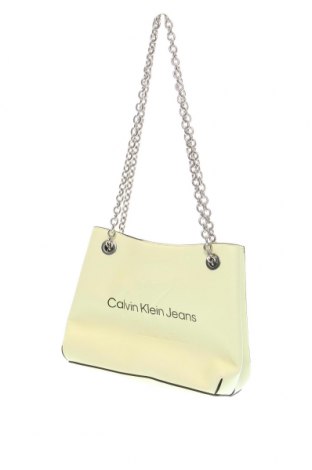 Дамска чанта Calvin Klein, Цвят Жълт, Цена 236,55 лв.