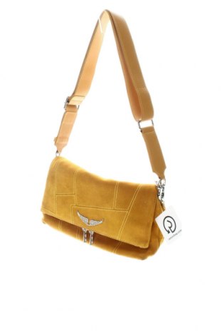 Дамска чанта Zadig & Voltaire, Цвят Жълт, Цена 575,10 лв.