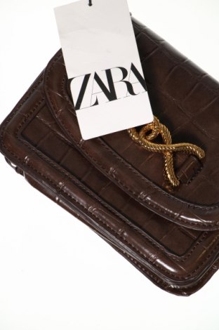 Γυναικεία τσάντα Zara, Χρώμα Καφέ, Τιμή 11,50 €