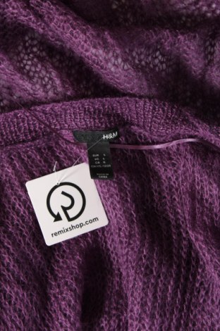 Damen Strickjacke H&M, Größe L, Farbe Lila, Preis 5,25 €
