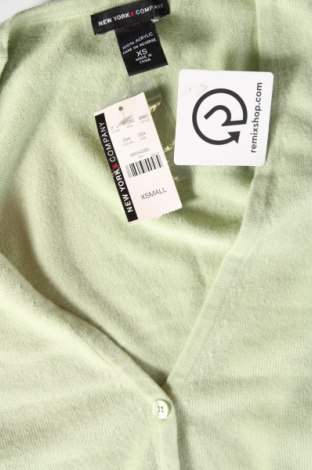 Cardigan de damă New York & Company, Mărime XS, Culoare Verde, Preț 44,51 Lei