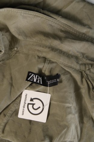 Дамска жилетка Zara, Размер XXS, Цвят Зелен, Цена 27,00 лв.