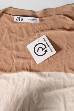 Damen Strickjacke Zara, Größe S, Farbe Beige, Preis 7,46 €