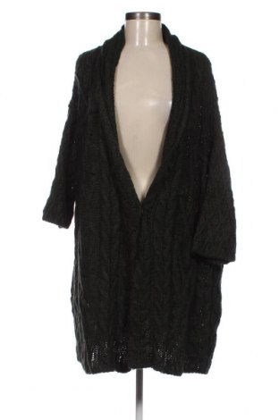 Дамска жилетка Zara Knitwear, Размер M, Цвят Зелен, Цена 11,88 лв.