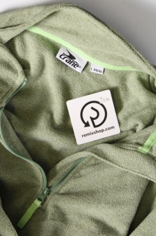 Γυναικεία μπλούζα fleece Crane, Μέγεθος XL, Χρώμα Πράσινο, Τιμή 4,27 €