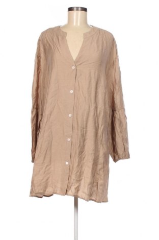 Γυναικείο πουκάμισο, Μέγεθος 3XL, Χρώμα  Μπέζ, Τιμή 8,50 €