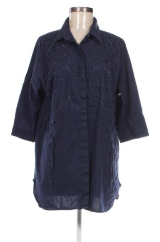 Γυναικείο πουκάμισο, Μέγεθος XXL, Χρώμα Μπλέ, Τιμή 7,61 €