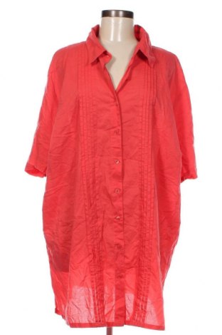 Γυναικείο πουκάμισο, Μέγεθος 4XL, Χρώμα Κόκκινο, Τιμή 15,46 €