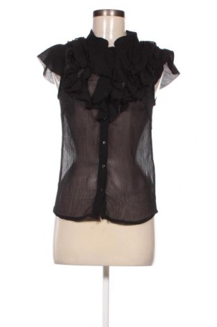 Γυναικείο πουκάμισο, Μέγεθος XS, Χρώμα Μαύρο, Τιμή 4,64 €