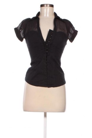 Γυναικείο πουκάμισο Amisu, Μέγεθος XS, Χρώμα Μαύρο, Τιμή 3,87 €