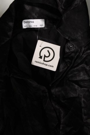 Γυναικείο πουκάμισο Bershka, Μέγεθος L, Χρώμα Μαύρο, Τιμή 7,73 €