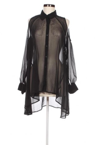 Γυναικείο πουκάμισο Double Zero, Μέγεθος L, Χρώμα Μαύρο, Τιμή 11,57 €