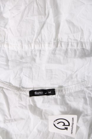 Γυναικείο πουκάμισο Flame, Μέγεθος M, Χρώμα Λευκό, Τιμή 6,96 €