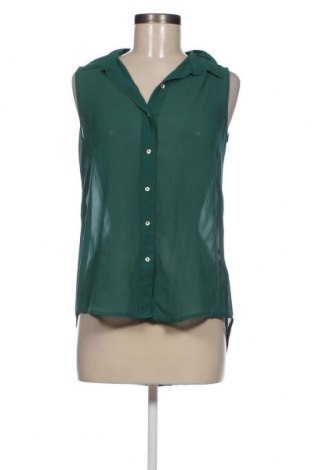 Cămașă de femei H&M, Mărime XS, Culoare Verde, Preț 32,90 Lei