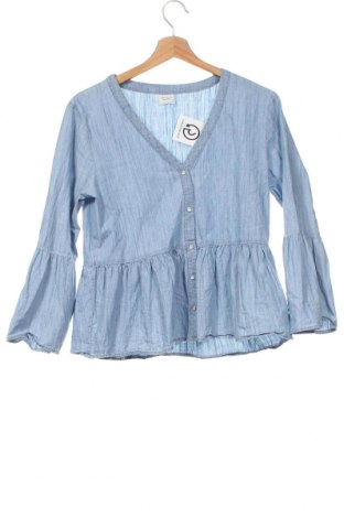 Γυναικείο πουκάμισο Jacqueline De Yong, Μέγεθος XS, Χρώμα Μπλέ, Τιμή 7,29 €