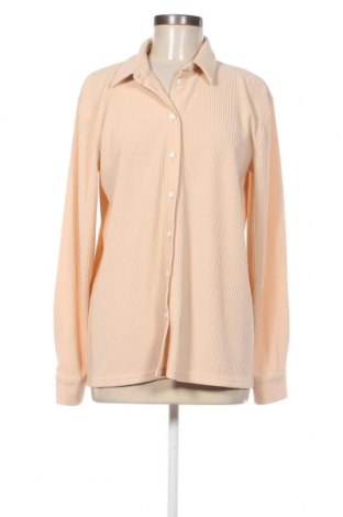 Γυναικείο πουκάμισο Pieces, Μέγεθος M, Χρώμα  Μπέζ, Τιμή 5,52 €